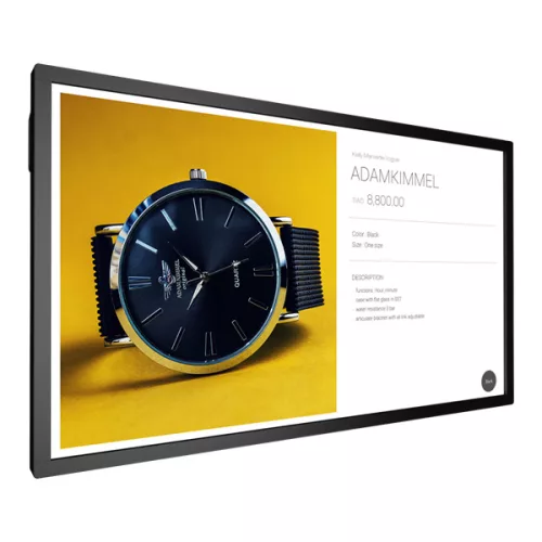 BenQ 55" Interaktiv kijelző IL550 (1920x1080, 16:9, 1100:1, 178/178, 450nits, DVI-I, HDMI, DP) 24/7