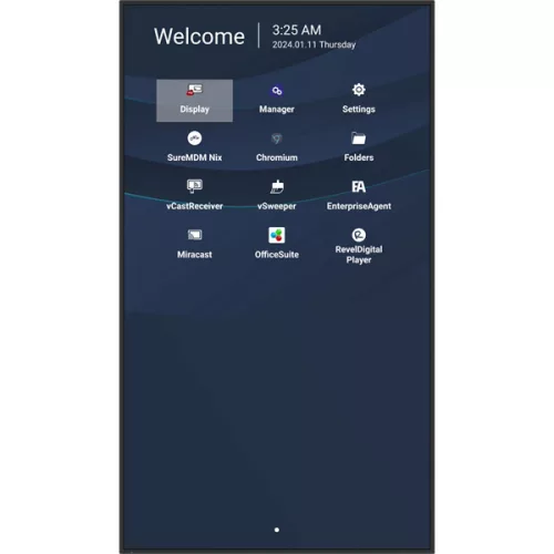 ViewSonic Commercial kijelző 55" - CDE5530 (3840x2160, 500 nits, 1200:1, Android 11, 24/7, 4GB DDR4/32GB)