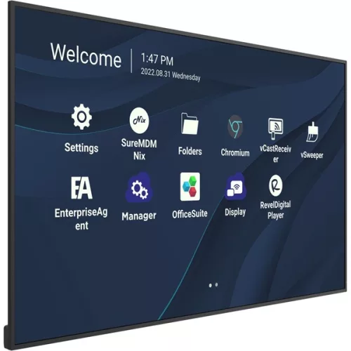 ViewSonic Commercial kijelző 55" - CDE5530 (3840x2160, 500 nits, 1200:1, Android 11, 24/7, 4GB DDR4/32GB)
