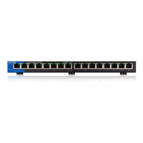 Linksys 16-Port Desktop Gigabit Switch (LGS116) - Black