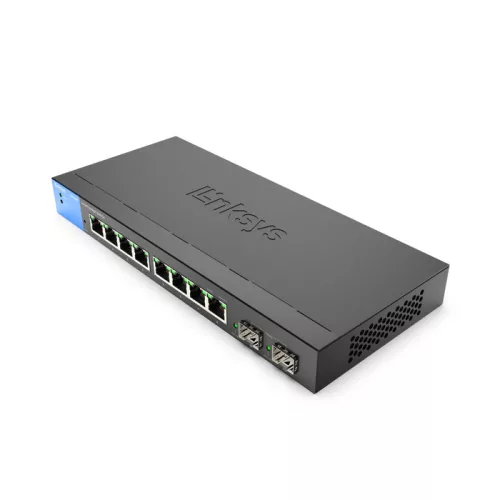 Linksys 8-Port Managed Gigabit Switch + 2 SFP Ports - Black