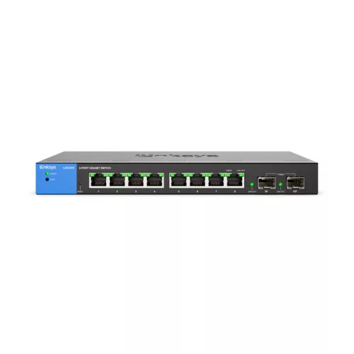 Linksys 8-Port Managed Gigabit Switch + 2 SFP Ports - Black