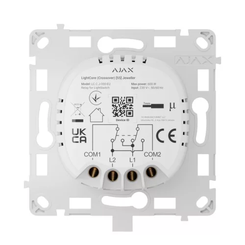 Ajax LightCore relé - crossover