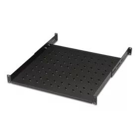   Lande LN-RAF-RMC-1145-BL 19" 1U 450mm mély 4 ponton rögzíthető állítható fekete tálca