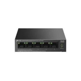   TP-LINK PoE Switch 5x1000Mbps (4xPOE+) Fémházas Asztali, LS105GP