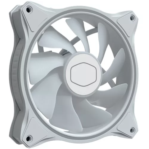 Cooler Master - Case Fan - 12cm - MasterFan MF120 Halo RGB - Fehér - MFL-B2DW-18NPA-R1