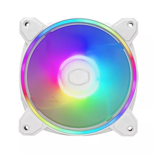Cooler Master - Case Fan - 12cm - MasterFan MF120 Halo2 - Fehér - MFL-B2DW-213P2-R2