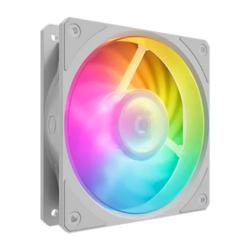 Cooler Master - Case Fan - 12cm - Mobius 120P ARGB White Fan - MFZ-M2DW-24NP2-R1