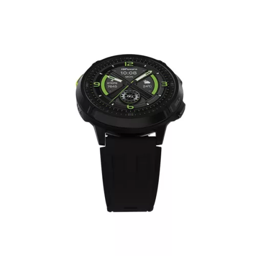 HIFUTURE Okosóra MIX 3, 1,43" Amoled kijelző, 466x466 pixel, 3 ATM, Iránytű, magasságmérő, 10 nap üzemidő, fekete