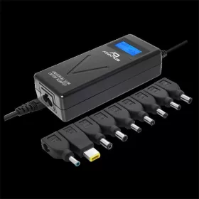   Advance Notebook töltő - Universal Charger for Laptops (90W, 9 csatlakozó, automata feszültség érzékelés, LCD, fekete)