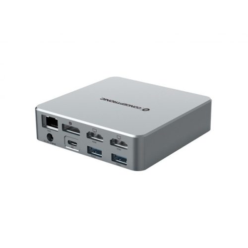 Conceptronic Notebook Dokkoló - DONN25G (USB-C to HDMI/DP/USB-C PD/USB-A/SD/TF/RJ45/Audio)