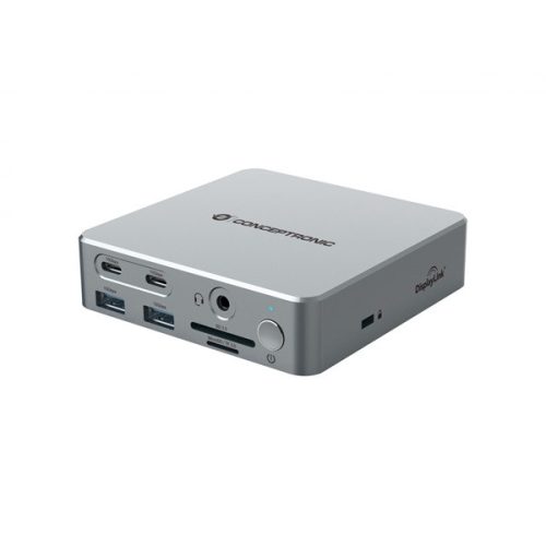 Conceptronic Notebook Dokkoló - DONN25G (USB-C to HDMI/DP/USB-C PD/USB-A/SD/TF/RJ45/Audio)