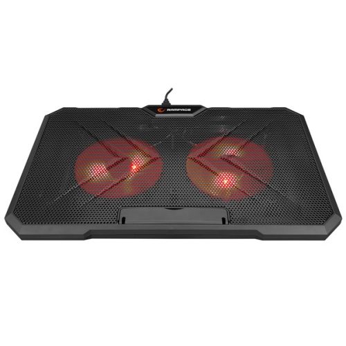Rampage Notebook Hűtőpad 17"-ig - AD-RC12 GAMEZONE (2*12cm venti, 100rpm, RGB LED) Fekete