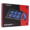Rampage Notebook Hűtőpad 15,6"-ig - SIXPOWER R9 (fém rács; 6xventi, RGB, 2xUSB-A, kék LED)