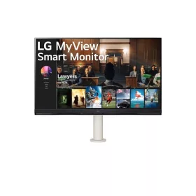   LG Monitor 32" - 32SQ780S-W (IPS; Ívelt; 21:9; QHD+ 3840x1600; 1ms; 144Hz; 450cd; HDMI; DP; TB; USB; Spk; HDR600; GSync)