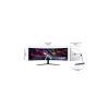 Samsung Monitor 57" - S57CG952NU (VA, 7680x2160, 32:9, DUHD, 240HZ, 1000cd/m2, 1ms, Ívelt)