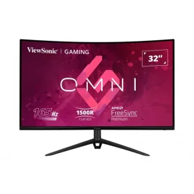   ViewSonic Monitor 31,5" - VX3218-PC-mhdj (VA, 16:9, 1920x1080, 165Hz, 1ms, 300cd/m2, 2xHDMI, DP, VESA, SPK, ívelt, m.ál)