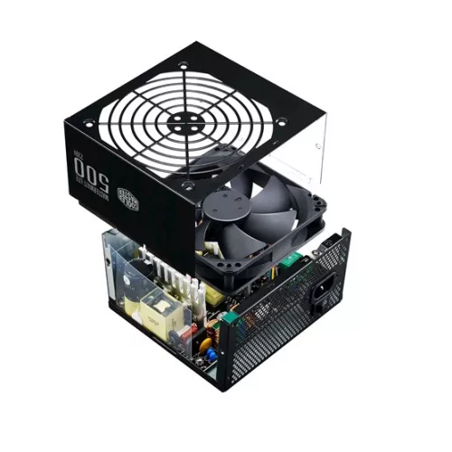 Cooler Master 500W - MasterWatt Lite  - MPE-5001-ACABW-EU - 80+ White - ATX 12V V2.52 -  Fehér Tápegység