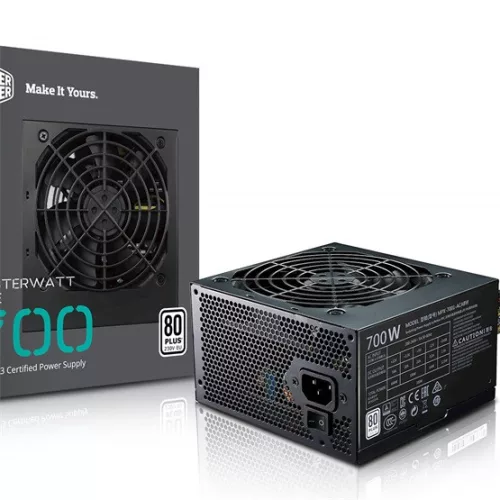 Cooler Master 700W -  MasterWatt Lite MWE White 230v 700 - MPE-7001-ACABW-EU -  80+ White - ATX 12V V2.52 - Fehér Tápegy