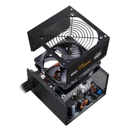Cooler Master 750W - MWE Bronze 750 V3 - MPE-7501-ACAAW-3BEU - 80+ Bronze ATX3.1 - Fekete Tápegység