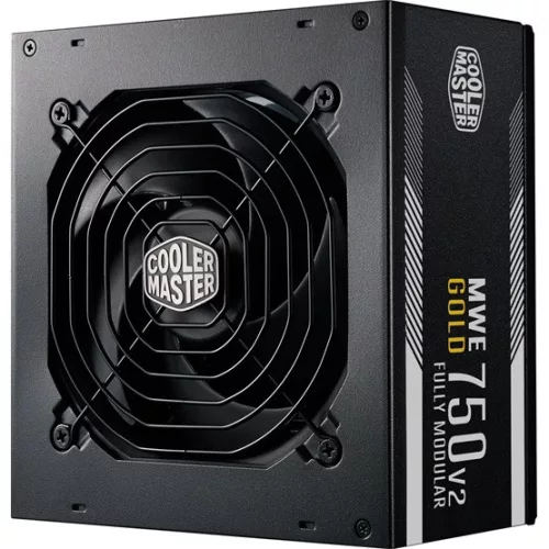Cooler Master 750W - MWE 750 Gold-v2 - MPE-7501-AFAAG-EU - 80+ Gold - ATX 12V Ver. 2.41 - Moduláris - Fekete Tápegység