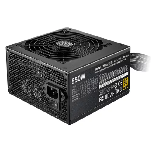 Cooler Master 850W - MWE 850 Gold V2 - MPE-8501-ACAAG-EU - 80+ Gold - ATX 12V Ver. 2.41 - Fekete Tápegység