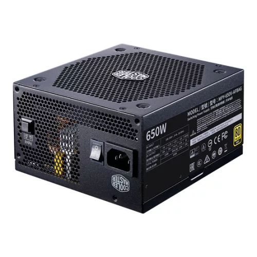 Cooler Master 650W - V650 Gold V2 - MPY-650V-AFBAG-EU - 80+ Gold - ATX 12V V2.52 - Fekete Tápegység