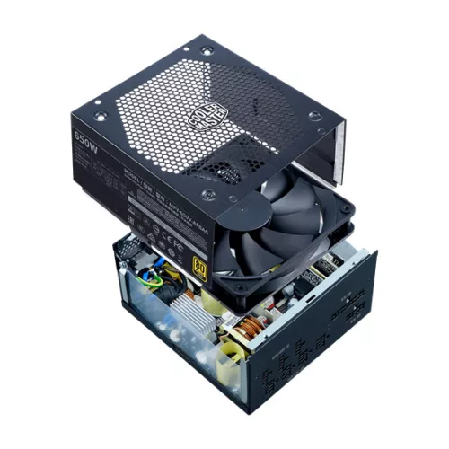 Cooler Master 650W - V650 Gold V2 - MPY-650V-AFBAG-EU - 80+ Gold - ATX 12V V2.52 - Fekete Tápegység