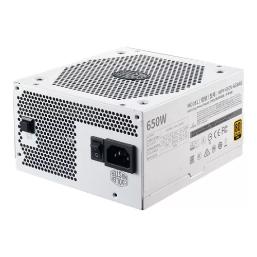 Cooler Master 650W - V650 Gold V2 White Edition - MPY-650V-AGBAG-EU - 80+ Gold - Moduláris - Fehér Tápegység