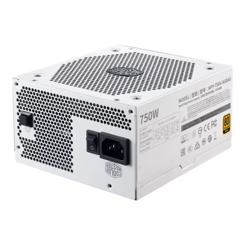 Cooler Master 750W - V750 Gold V2 White Edition -MPY-750V-AGBAG-EU - 80+ Gold- ATX 12V V2.52-Moduláris - Fehér Tápegység