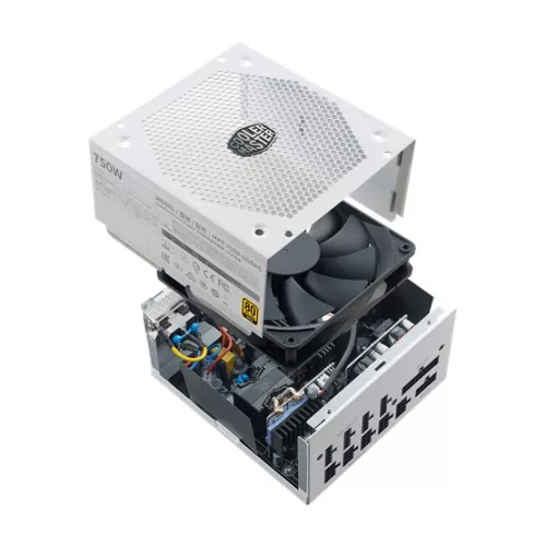 Cooler Master 750W - V750 Gold V2 White Edition -MPY-750V-AGBAG-EU - 80+ Gold- ATX 12V V2.52-Moduláris - Fehér Tápegység