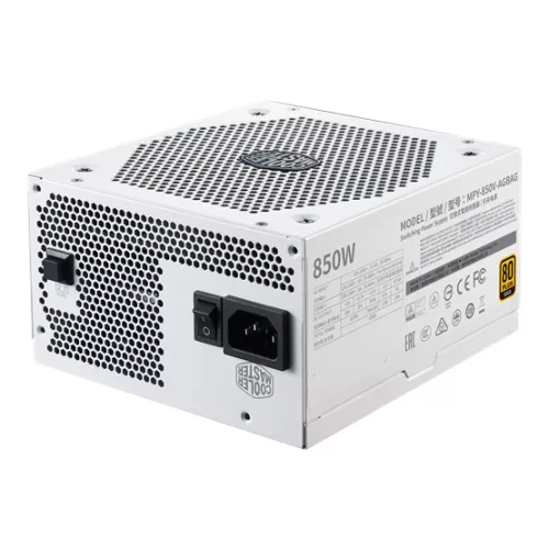Cooler Master 850W - V850 Gold V2 White Edition - MPY-850V-AGBAG-EU - 80+ Gold  - ATX 12V V2.52 - Full-Modular - Fehér