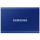 SAMSUNG SSD Külső, 1TB, T7, Indigó Kék, USB 3.2