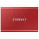 SAMSUNG SSD Külső, 1TB, T7, Metál Piros, USB 3.2