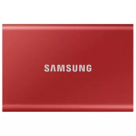 SAMSUNG SSD Külső, 500GB, T7, Metál Piros, USB 3.2