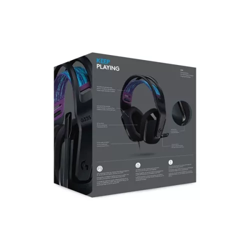 Logitech Fejhallgató - G335  Gaming headset (Vezetékes, 3,5mm Jack, hangerőszabályzó, fekete)