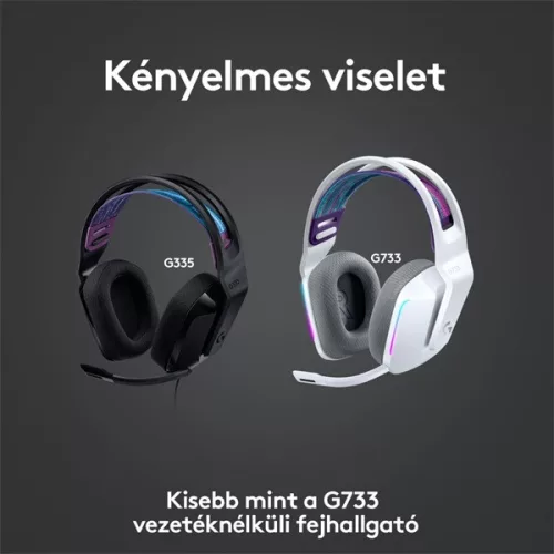 Logitech Fejhallgató - G335  Gaming headset (Vezetékes, 3,5mm Jack, hangerőszabályzó, fekete)