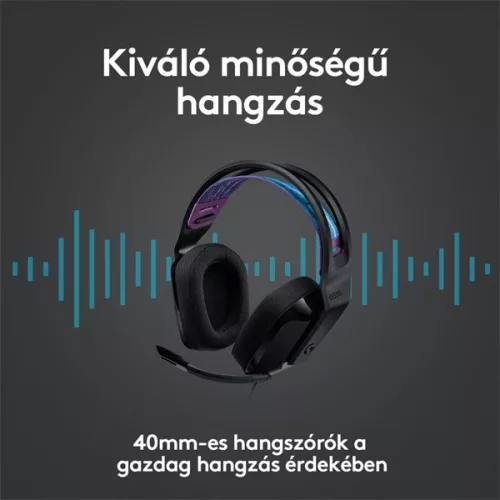 Logitech Fejhallgató - G335  Gaming headset (Vezetékes, 3,5mm Jack, hangerőszabályzó, fekete)
