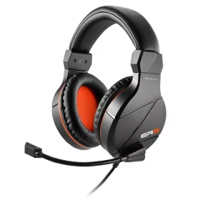   Sharkoon Fejhallgató - Rush ER3 Black (fekete; mikrofon; TRRS 3.5mm jack; hangerőszabályzó; nagy-párnás; 2.4m kábel)