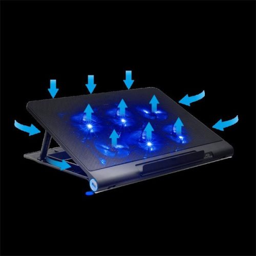 Advance Notebook Hűtőpad 18"-ig - AIRSTREAM 18 (Max.: 18", 6x80mm, 2000rpm, 1xUSB2.0, fekete)