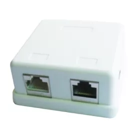   GEMBIRD Falon kívüli doboz, CAT5e Keystone betéttel, 2 portos