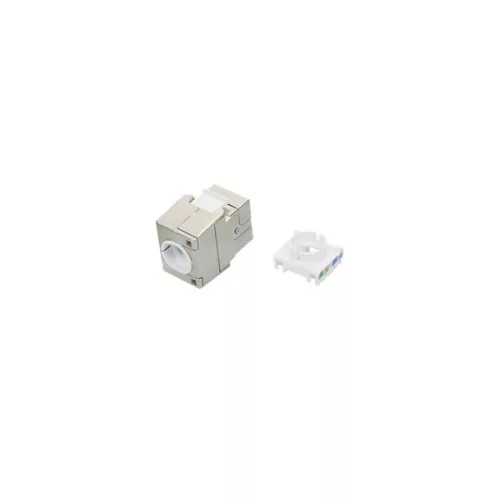 NIKOMAX Keystone betét STP, CAT6a, RJ45/8P8C, T568A/B, 180° szerszám nélkül szerelhető