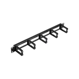  NIKOMAX Gyűrűs panel, 1U, 53 mm gyűrűmélységgel, fekete 2 db/csomag
