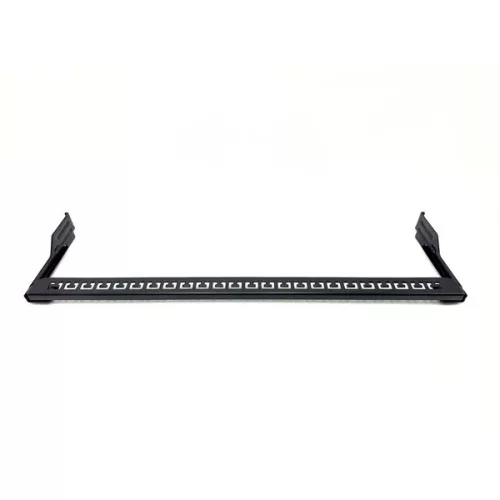 NIKOMAX Patch panel STP, Keystone, 24 portos, 1U, döntött/hajlított