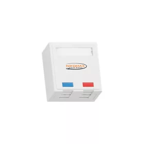   NIKOMAX Falon kívüli doboz, CAT5e Keystone betéttel, STP, 2 portos