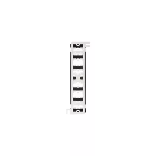 NIKOMAX Patch panel, UTP, 12 portos, 10", beépíthető, üres, fekete