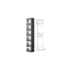 NIKOMAX Patch panel, UTP, 12 portos, 10", beépíthető, üres, fekete