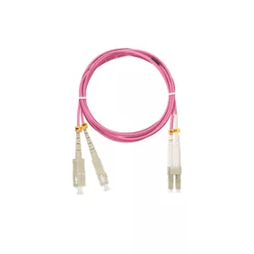   NIKOMAX Optikai patch kábel SC - LC, MM 50/125, duplex,   3m, magenta
