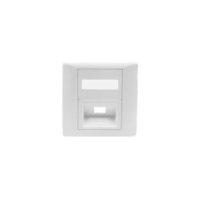   NIKOMAX Fali aljzat kerettel, Optikai, 86x86mm, SC Simplex/LC Duplex, fehér