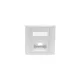 NIKOMAX Fali aljzat kerettel, Optikai, 86x86mm, SC Simplex/LC Duplex, fehér